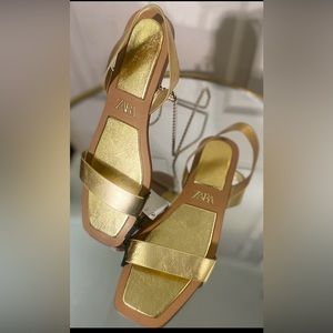 Zara Gold Sandals